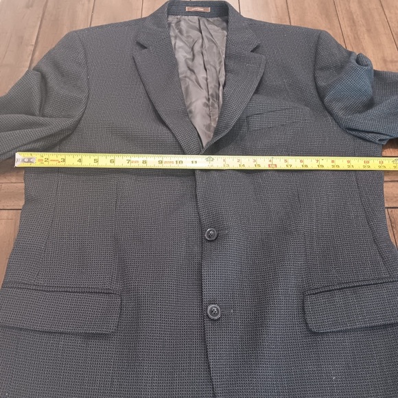 Peter Millar Crown Mens Sport Coat Blazer Jacket Size 44T 100% Wool 2 Button - Picture 10 of 11
